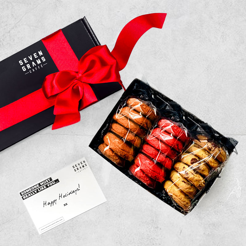Holiday Limited Edition Gift Box: The Red Velvet, Classic & Ginger Cookie Trio (18 pcs)