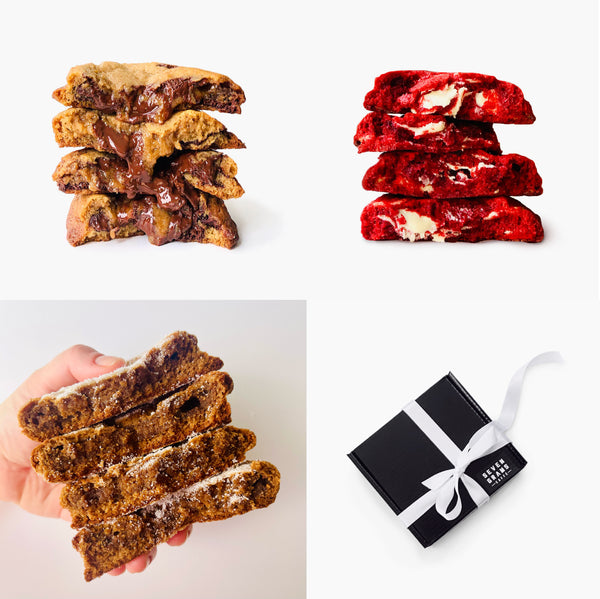 Holiday Limited Edition Gift Box: The Red Velvet, Classic & Ginger Cookie Trio (18 pcs)