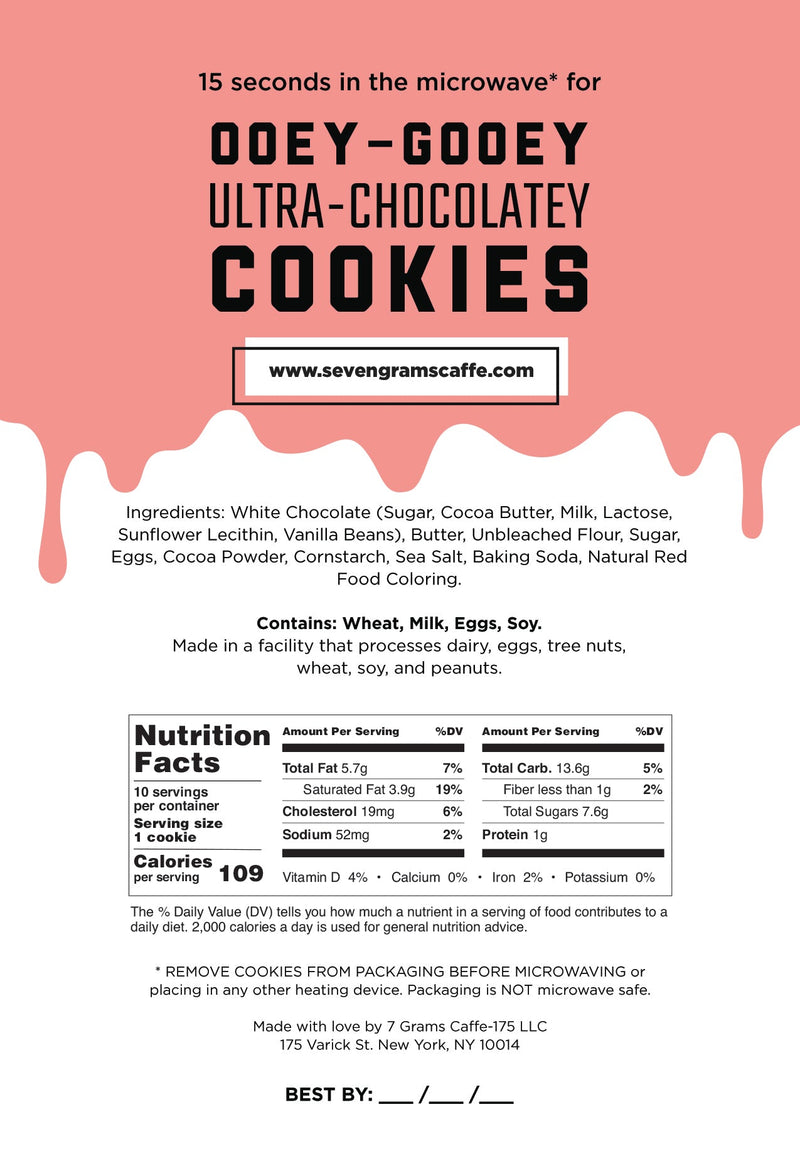 HOLIDAY LIMITED EDITION: Snackable Red Velvet & White Chocolate Chip Cookies