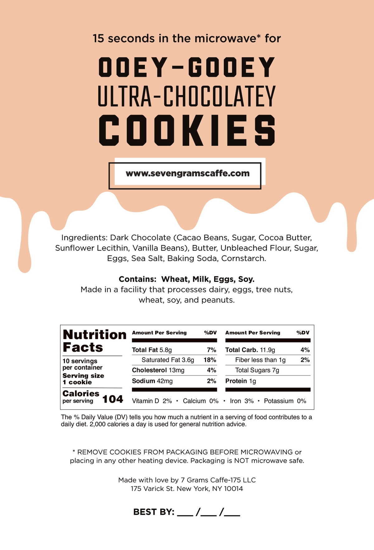 CLASSIC Snackable Chocolate Chip Cookies – Seven Grams Caffé