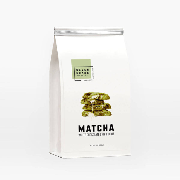 MATCHA Snackable White Chocolate Chip Cookies – Seven Grams Caffé